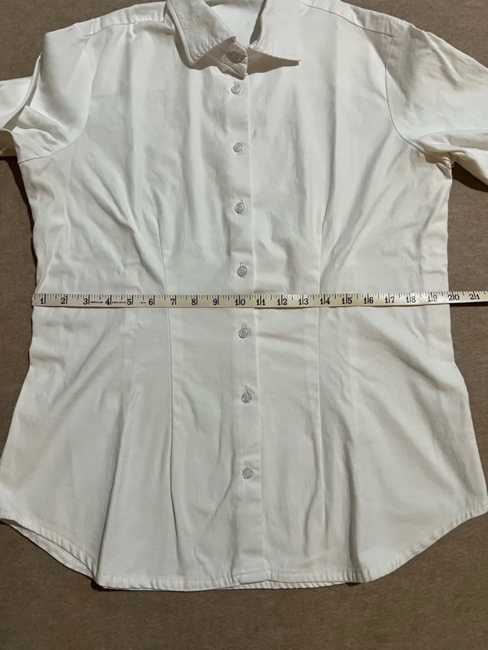 Tailor made Women’s Classic White Button-Down Shirt in Stretch Cotton Blend - Picture 4 of 7